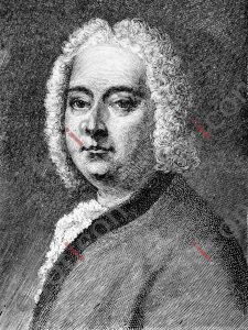 Portrait von Georg Friedrich Händel | Portrait von George Frideric Handel (foticon-portrait-0075-sw.jpg)