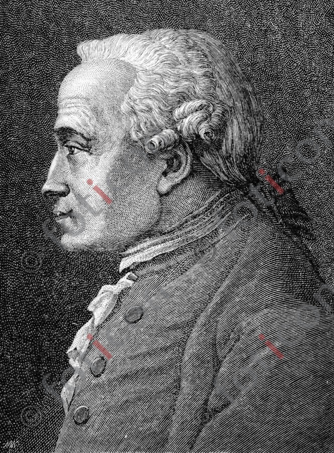 Portrait von Immanuel Kant | Portrait of Immanuel Kant - Foto foticon-portrait-0091-sw.jpg | foticon.de - Bilddatenbank für Motive aus Geschichte und Kultur