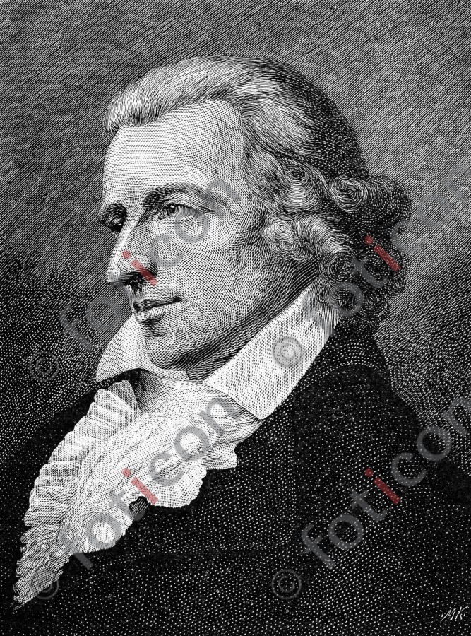 Portrait von Johann Christoph Friedrich von Schiller | Portrait of Johann Christoph Friedrich von Schiller (foticon-portrait-0129-sw.jpg)