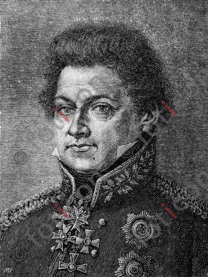 Portrait von August Wilhelm Antonius Graf Neidhardt von Gneisenau | Portrait of August Wilhelm Antonius Graf Neidhardt von Gneisenau (foticon-portrait-0131-sw.jpg)