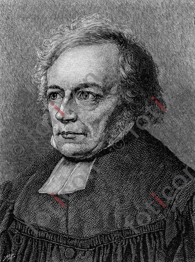 Portrait von Friedrich Daniel Ernst Schleiermacher  | Portrait of Friedrich Daniel Ernst Schleiermacher (foticon-portrait-0139-sw.jpg)