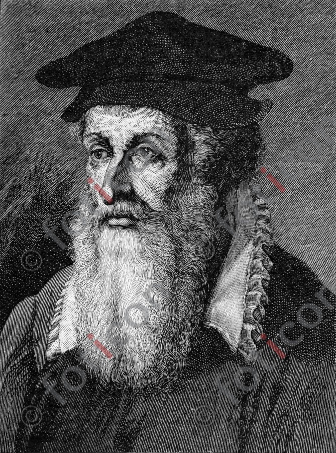 Portrait von Gerhard Mercator  | Portrait of Gerhard Mercator - Foto foticon-portrait-0152-sw.jpg | foticon.de - Bilddatenbank für Motive aus Geschichte und Kultur