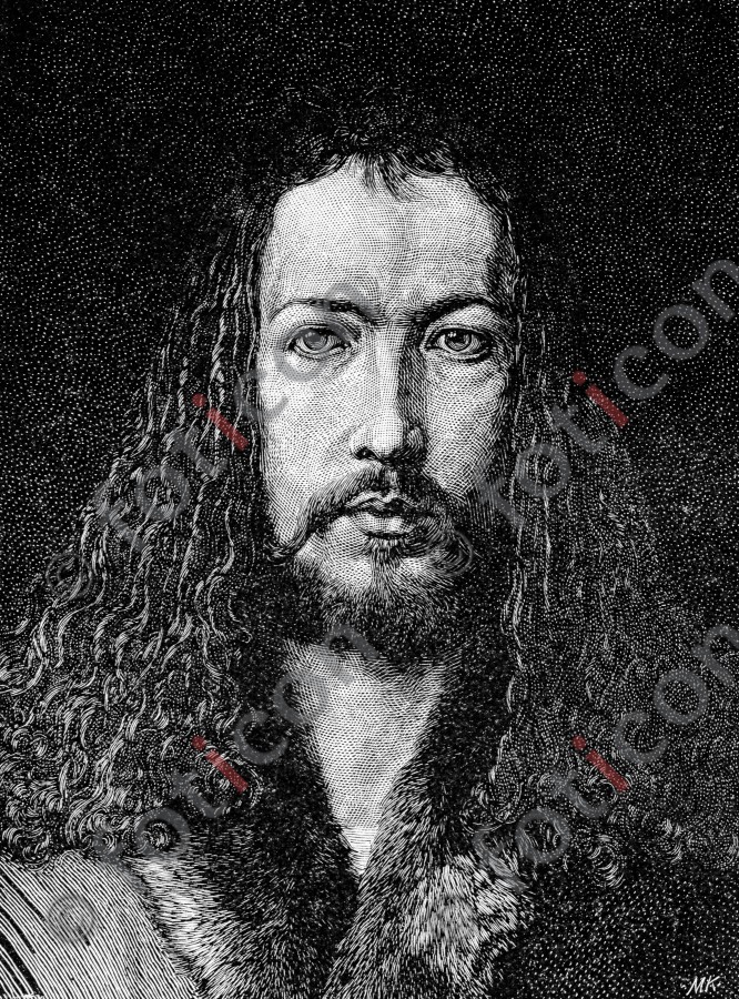 Portrait von Albrecht Dürer | Portrait of Albrecht Dürer (portrait-0017-sw.jpg)